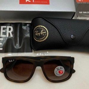 🌟RayBan RB4165 Justin Tortoise Brown Sunglasses